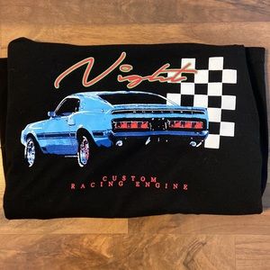 Black race car t shirt